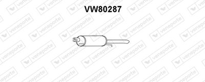 VW80287 VENEPORTE Глушитель выхлопных газов конечный