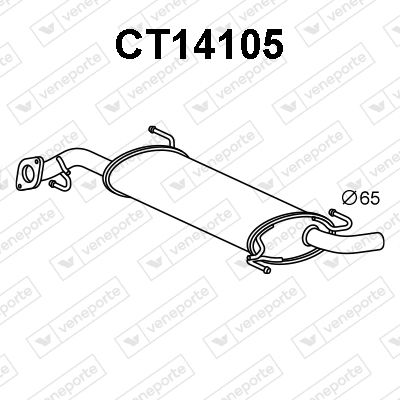 CT14105 VENEPORTE Глушитель выхлопных газов конечный