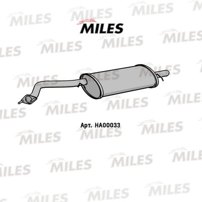 HA00033 MILES Глушитель выхлопных газов конечный