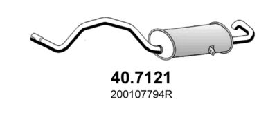 407121 ASSO Глушитель выхлопных газов конечный