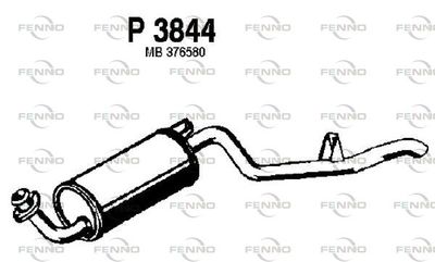 P3844 FENNO Глушитель выхлопных газов конечный