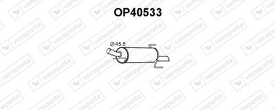 OP40533 VENEPORTE Глушитель выхлопных газов конечный