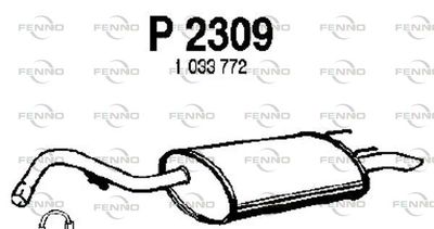 P2309 FENNO Глушитель выхлопных газов конечный