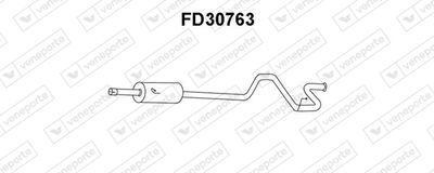 FD30763 VENEPORTE Глушитель выхлопных газов конечный