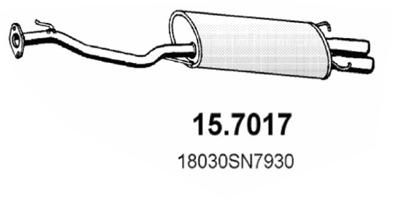 157017 ASSO Глушитель выхлопных газов конечный