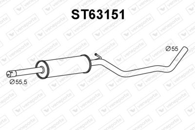 ST63151 VENEPORTE Предглушитель выхлопных газов