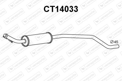 CT14033 VENEPORTE Предглушитель выхлопных газов