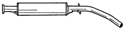 65402 SIGAM Средний глушитель выхлопных газов