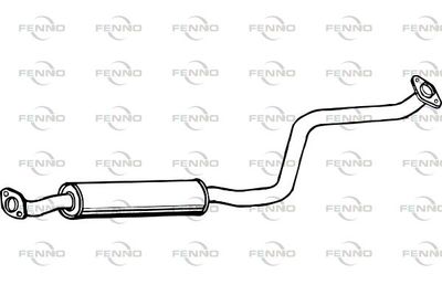 P3589 FENNO Средний глушитель выхлопных газов