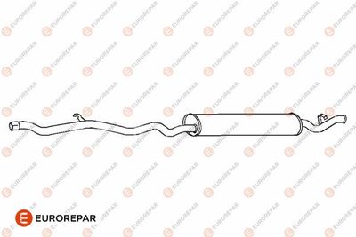 E12845L EUROREPAR Глушитель выхлопных газов конечный