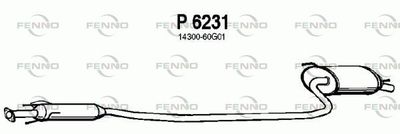 P6231 FENNO Глушитель выхлопных газов конечный
