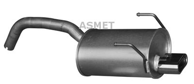16091 ASMET Глушитель выхлопных газов конечный