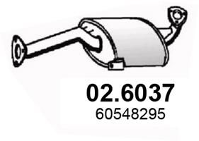 026037 ASSO Средний глушитель выхлопных газов
