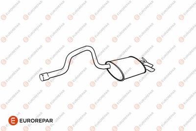 E12891G EUROREPAR Глушитель выхлопных газов конечный