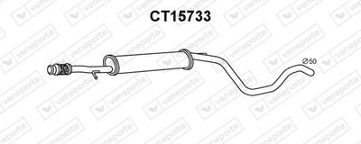 CT15733 VENEPORTE Глушитель выхлопных газов конечный