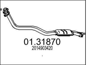 0131870 MTS Предглушитель выхлопных газов