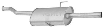 10053 ASMET Средний глушитель выхлопных газов