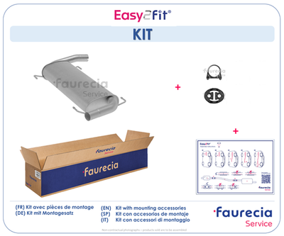 FS15831 Faurecia Глушитель выхлопных газов конечный