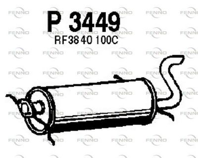 P3449 FENNO Глушитель выхлопных газов конечный