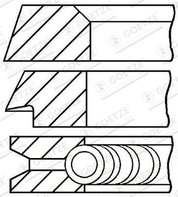 0839460000 GOETZE ENGINE Комплект поршневых колец