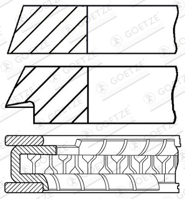 WG1096604 WILMINK GROUP Комплект поршневых колец