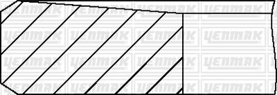 9109964000 YENMAK Комплект поршневых колец
