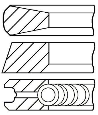 PR25000 FAI AutoParts Комплект поршневых колец