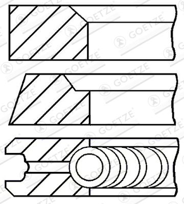 WG1736205 WILMINK GROUP Комплект поршневых колец