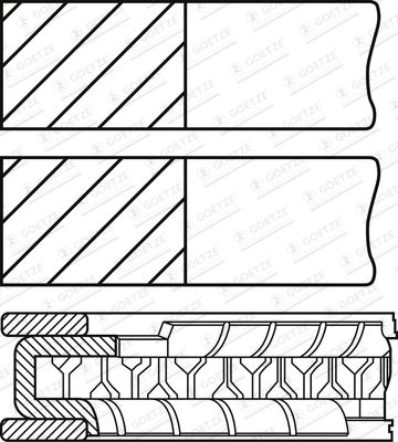 WG1096207 WILMINK GROUP Комплект поршневых колец