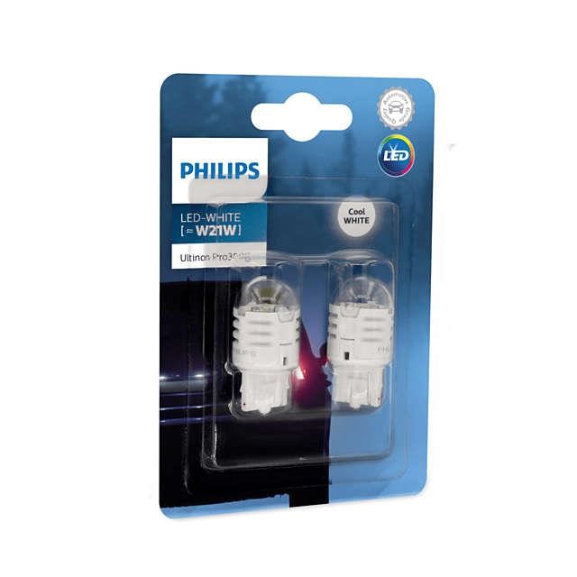 Лампа светодиодная Philips Ultinon Pro3000 W21W White 12V W1,75 (2 шт.) (11065U30CWB2) Philips 11065U30CWB2