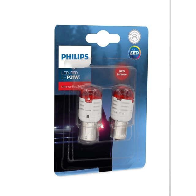 Лампа светодиодная Philips Ultinon Pro3000 P21W Red 12V W1,75 (2 шт.) (11498U30RB2) Philips 11498U30RB2