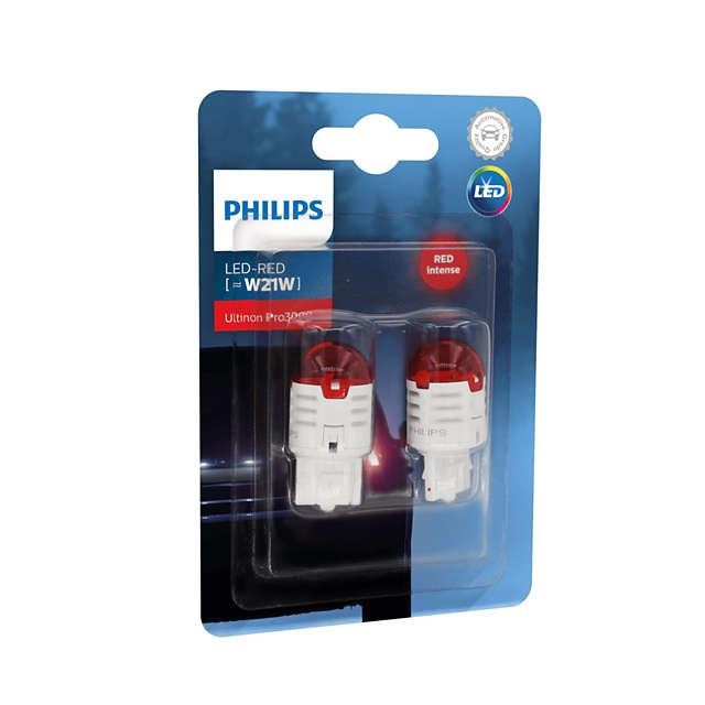 Лампа светодиодная Philips Ultinon Pro3000 W21W Red 12V W1,75 (2 шт.) (11065U30RB2) Philips 11065U30RB2