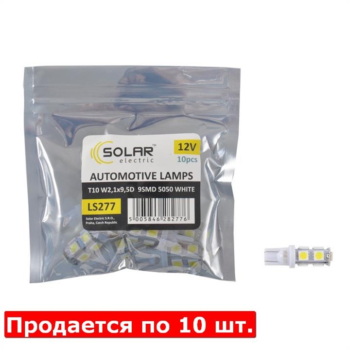 Лампа светодиодная T10 12V W2,1x9,5d (LS277P) SOLAR LS277_P