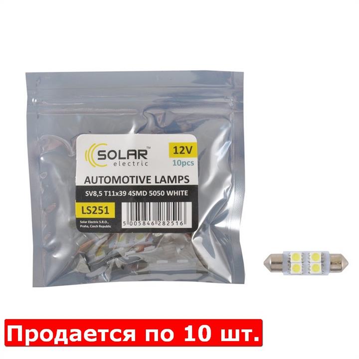 Лампа светодиодная Festoon 39 12V SV8,5 (LS251P) SOLAR LS251_P