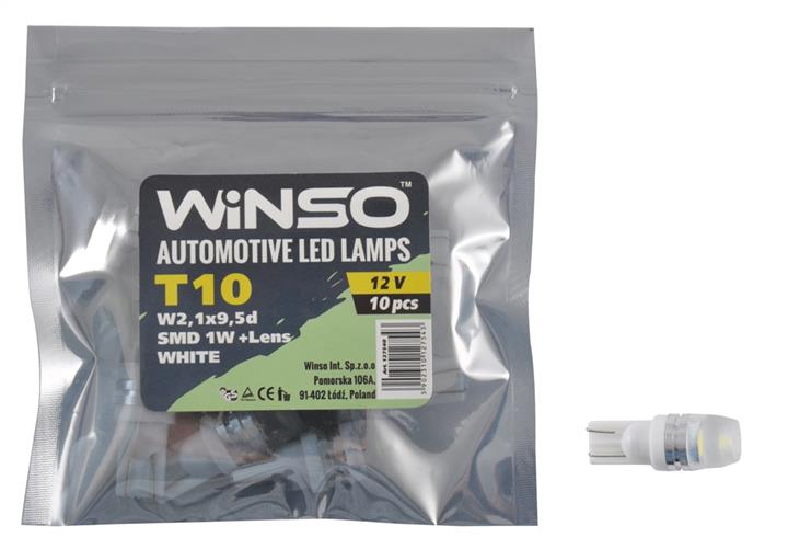 Лампа светодиодная T10 12V W2,1x9,5d (10 шт.) (127540) Winso 127540