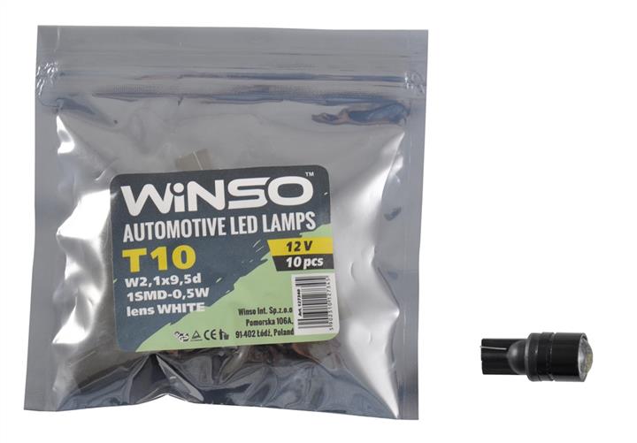 Лампа светодиодная T10 12V W2,1x9,5d (10 шт.) (127340) Winso 127340