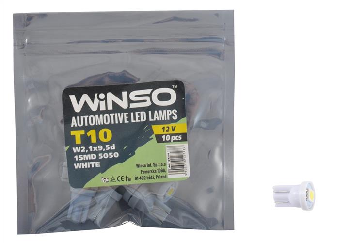 Лампа светодиодная T10 12V W2,1x9,5d (10 шт.) (127270) Winso 127270