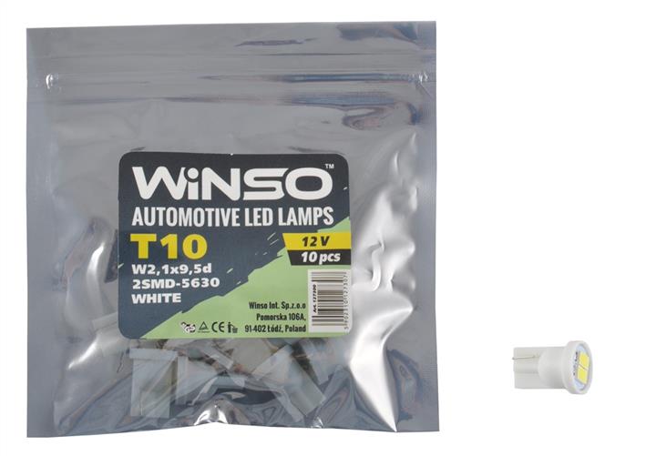 Лампа светодиодная T10 12V W2,1x9,5d (10 шт.) (127300) Winso 127300