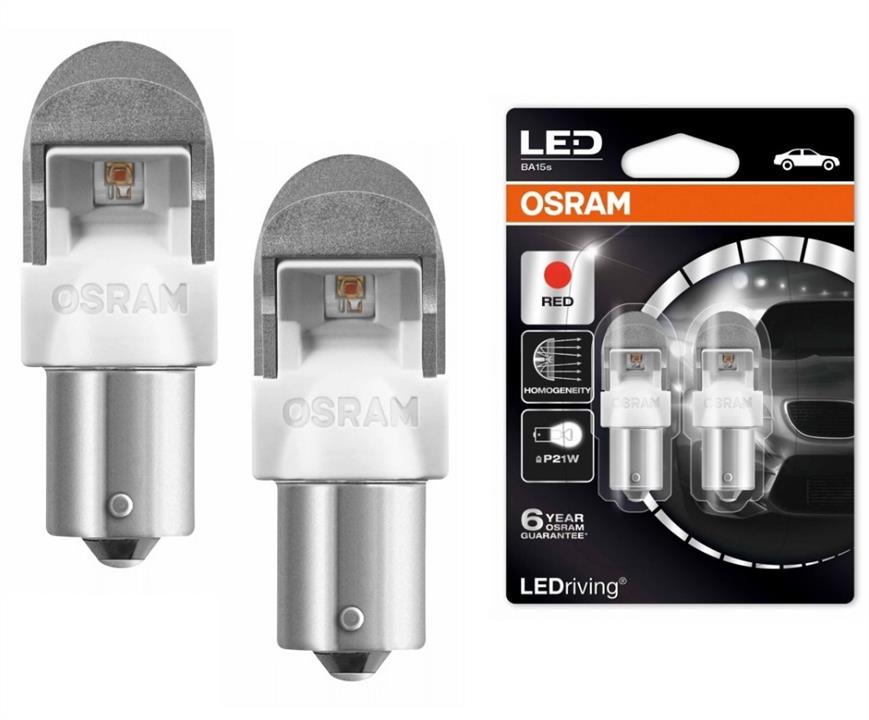 Лампа светодиодная Osram LEDriving Premium SL P21W 12V BA15s (2 шт.) (7556R02B) Osram 7556R-02B