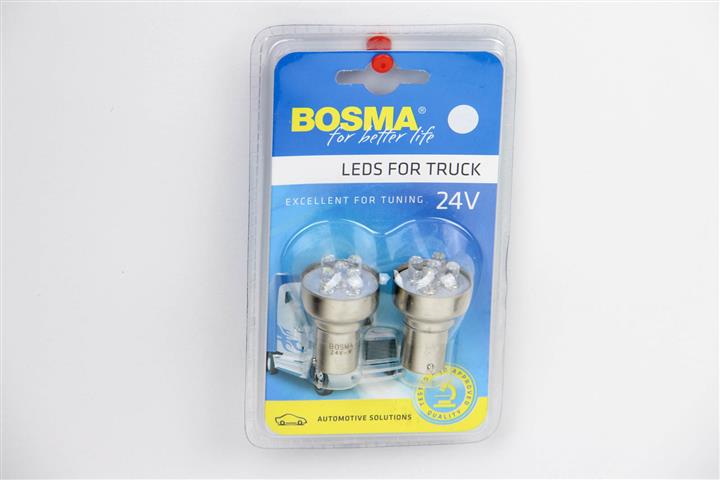 Лампа светодиодная P21W 24V BA15s (2 шт.) (7255) BOSMA 7255