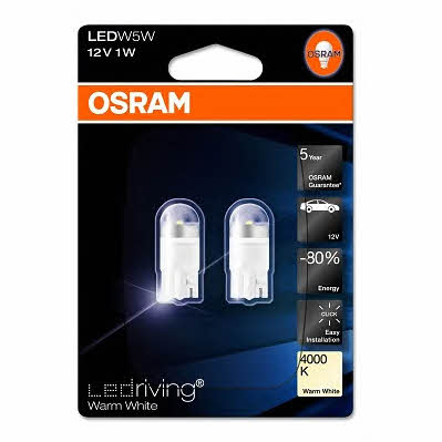 Лампа светодиодная Osram LEDriving WarmWhite 10 12V W2,1x9,5d (2 шт.) (2850WW02B) Osram 2850WW-02B