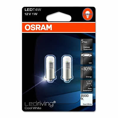 Лампа светодиодная Osram LEDriving CoolWhite T8,5 12V BA9S (2 шт.) (3850CW02B) Osram 3850CW-02B