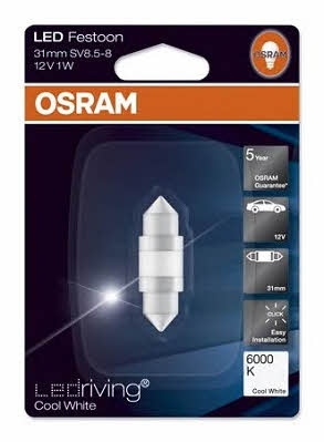 Лампа светодиодная Osram LEDriving CoolWhite Festoon 31 12V SV8,5 (6497CW) Osram 6497CW