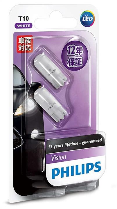 Лампа светодиодная Philips Vision LED T10 12V W2,1x9,5d (127916000KB2) Philips 127916000KB2