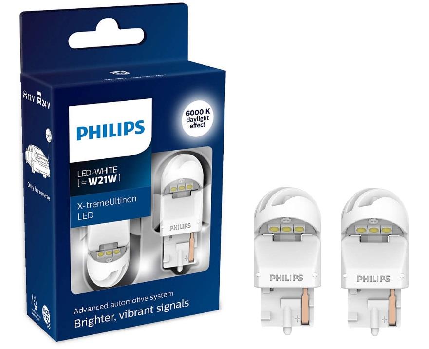 Лампа светодиодная Philips X-tremeUltinon LED gen2 W21W 1224V W3x16d (2 шт.) (11065XUWX2) Philips 11065XUWX2