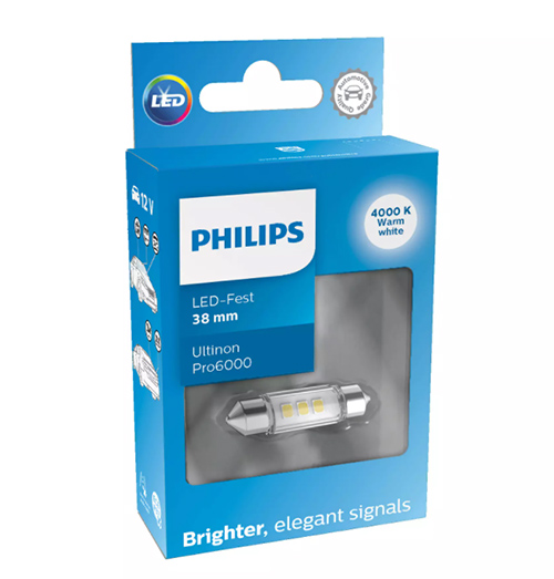 Лампа светодиодная Philips Ultinon Pro6000 SI FEST 12V (11854WU60X1)