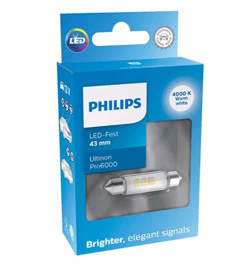Лампа светодиодная Philips Ultinon Pro6000 SI FEST 12V (11866WU60X1)