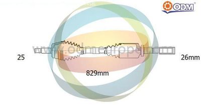 18162570 Multiparts Приводной вал