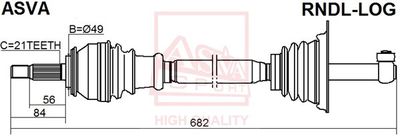 RNDLLOG ASVA Приводной вал