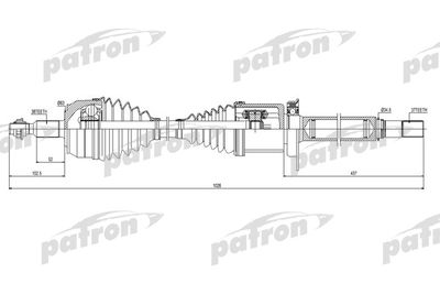 PDS0444 PATRON Приводной вал